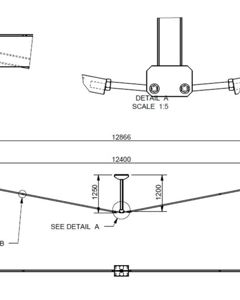 Guy Wire Support 12m up to 60T M&M
